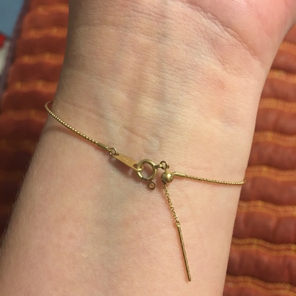 18k gold half rigid wire bracelet - Picture 5 of 7